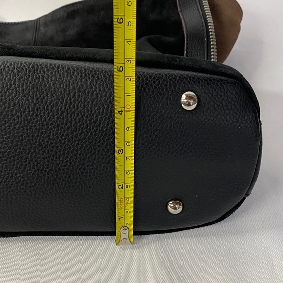 Tignanello Women's Black Suede Shoulder Bag - Picture 12 of 16